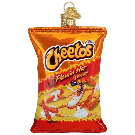 hot cheetos ornament.